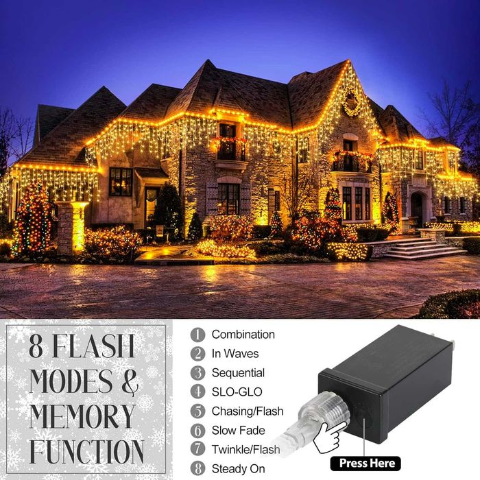 Instalatie luminoasa de Craciun 22,5 m, exterior/interior