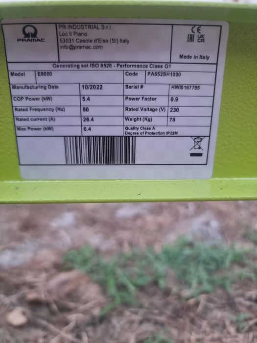 Generator Pramac monofazic