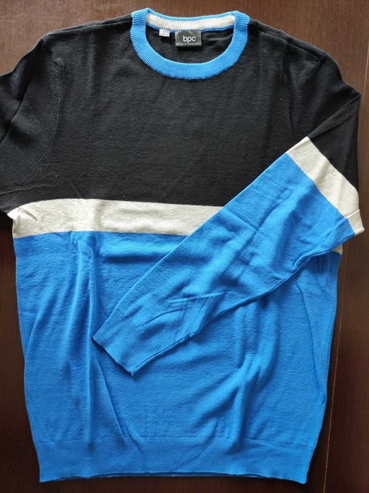 6 pulovere H&M/BP cu dungi din bumbac, grosime medie, mar. M [48], noi