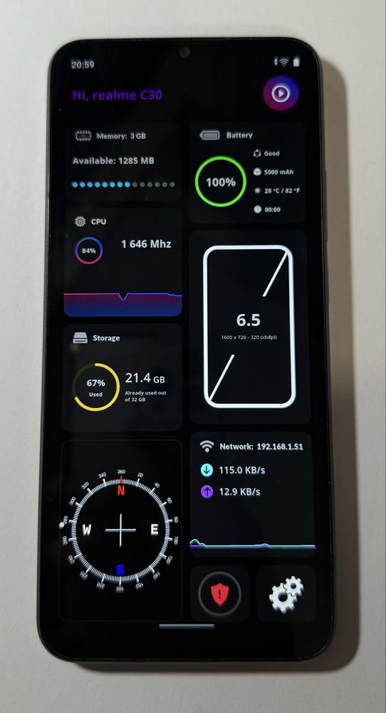 Отличен! - Realme C30 - Denim Black - 3GB RAM/32GB ROM