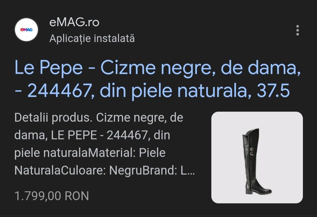 Cizme Le Pepe marimie 37