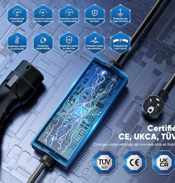 Зарядно устройство за EV Тип 216A 3,6kw  LED индикатор IEC62196-2 IP65