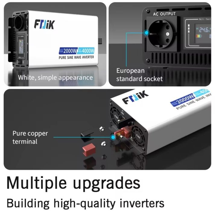 Invertor Sinus Pur FDYK 5000W/ 24Vcc ~220Vca