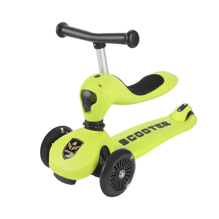 Trotineta 2in1 transformabila in tricicleta,ajustare3 dimensiuni,verde