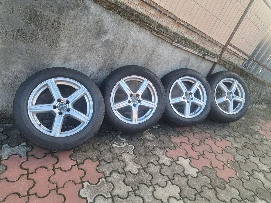 Jante aliaj 5x112 cu anvelope dintre care doua noi 225.60.18