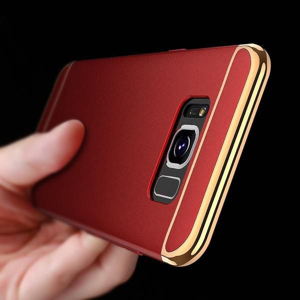 Husa de lux pt Galaxy S9 Plus , culoare rosie - calitate premium - xd