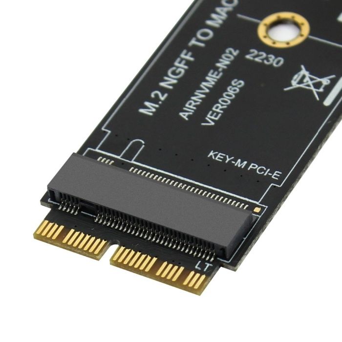 Adaptor SSD M.2 NGFF NVMe la 12+16 pini MacBook Air Pro 2013 - 2017