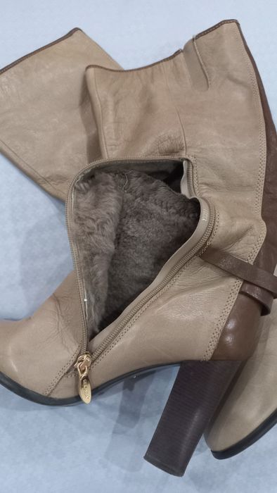 Сапожки кожаные европейка размер 38