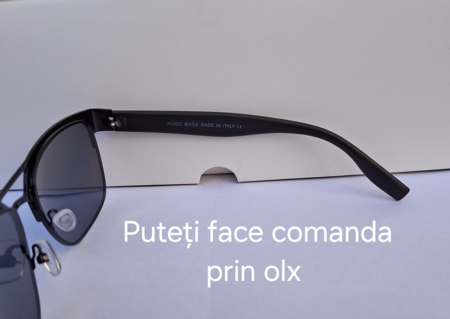 Ochelari de soare Hugo Boss negru metal