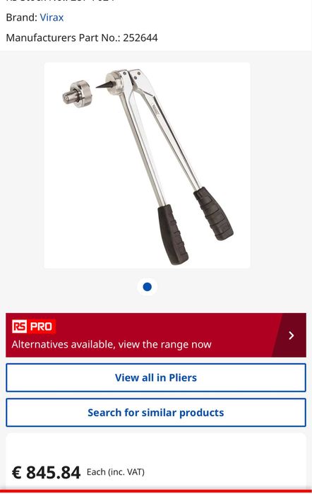 Virax 252644 - Професионален експандер 12/14/16/18/22/28/32mm