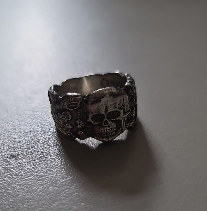 Inel,ghiul ofițer S.S. din argint masiv,800 Al doilea război mondial