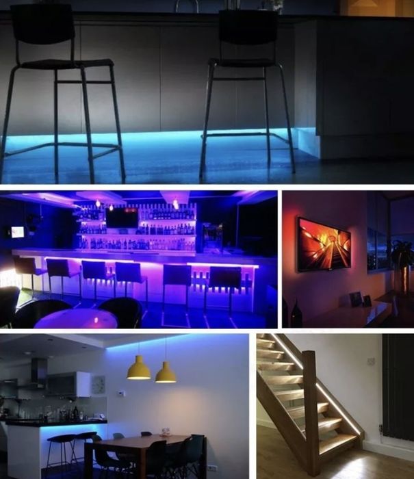 Kit Banda Led Rgb 5 metri multicolor telecomanda