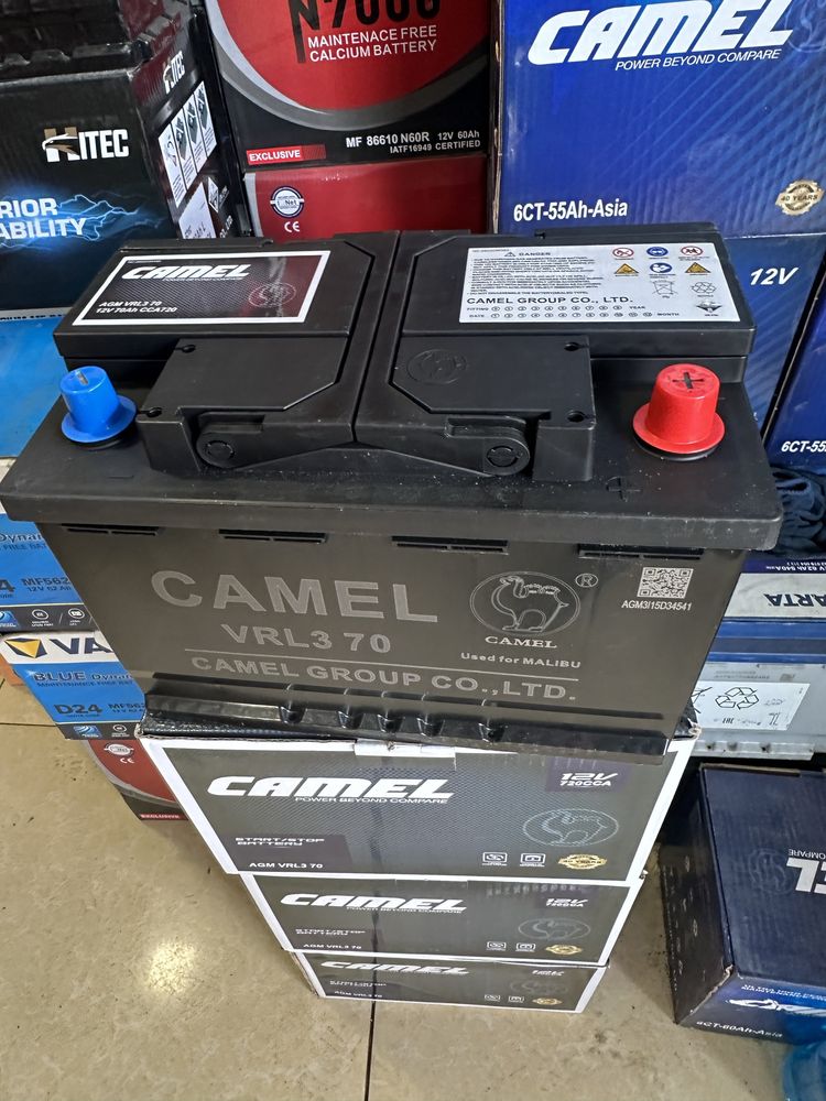 Аккумулятор оригинал Camel AGM VRL3 70L Start stop