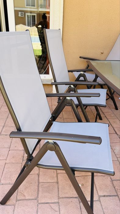Mobilier de gradina- masa sticla + 4 scaune