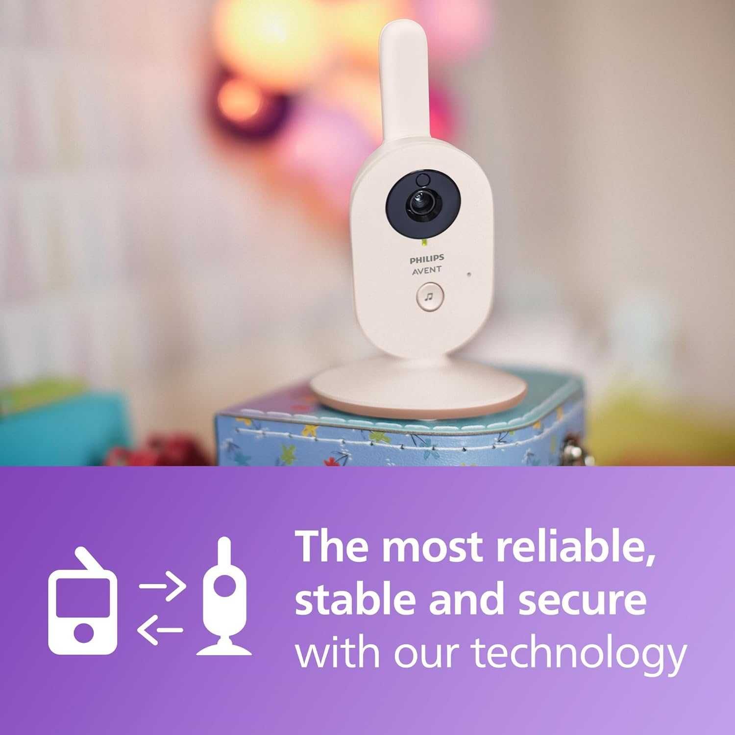 Нов мострен бебефон Philips Avent Advanced в коралово кремаво, 2,8"...