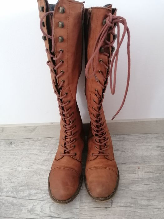 Cizme lungi de piele naturala Nr 38