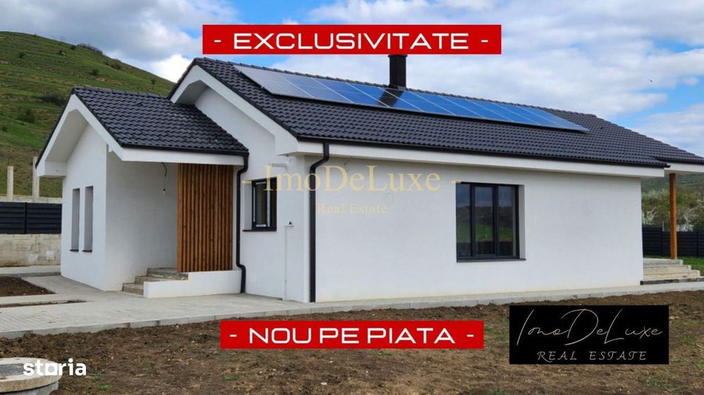 Casa individuala 1 nivel, teren 900 mp, 107 mp utili, 4 cam, com. Jucu