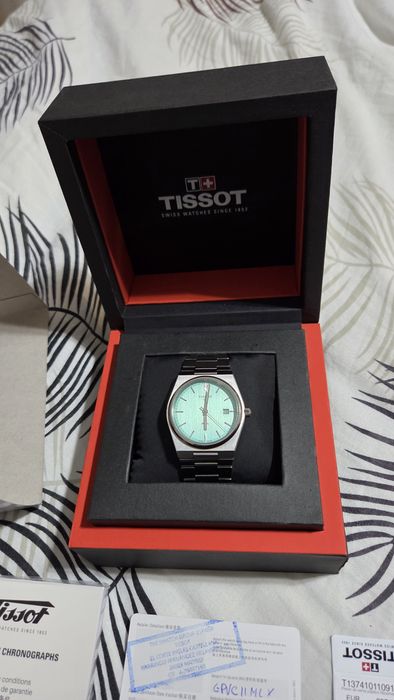 Vand ceas Tissot  Prx cadran Tiffany Blue