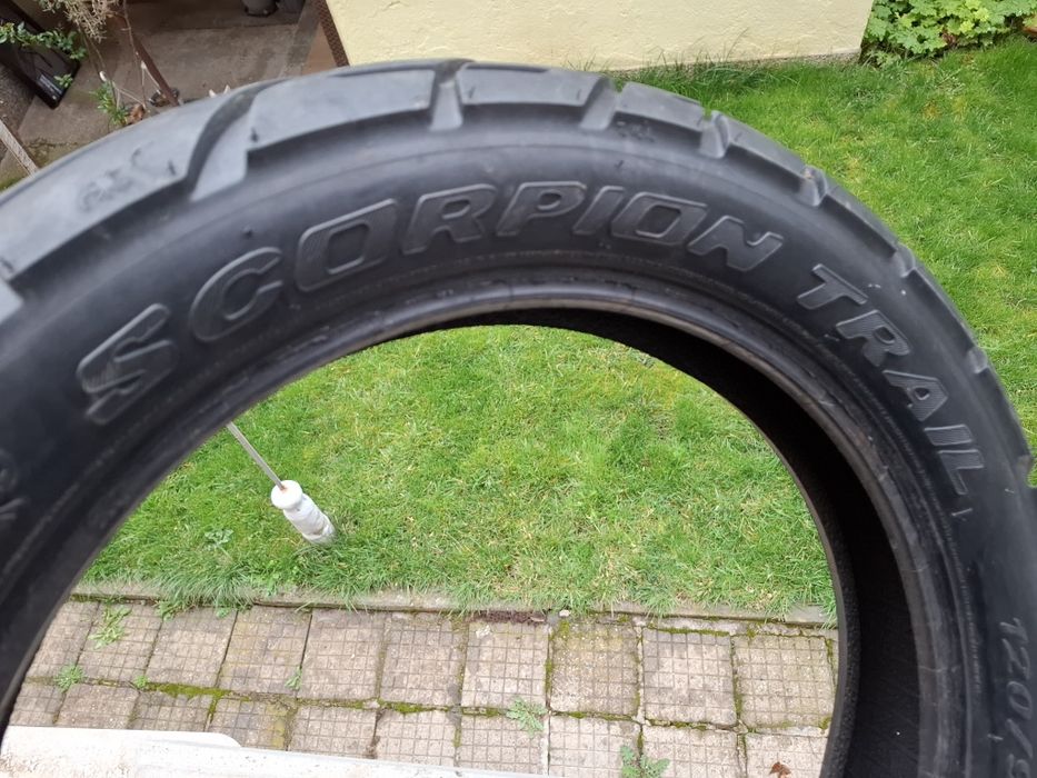 90/90-21 METZELER и 120/90-17 Pirelli Scorpion