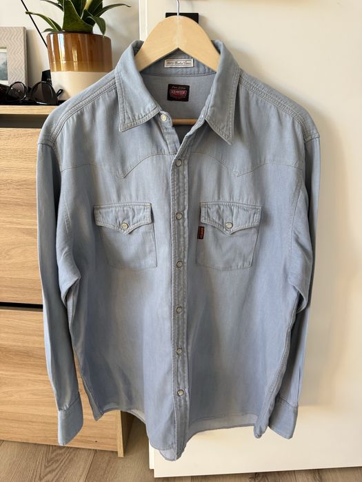 Camasa Blug EDWIN Trucker Workwear Albastru Barbati | Marime XL