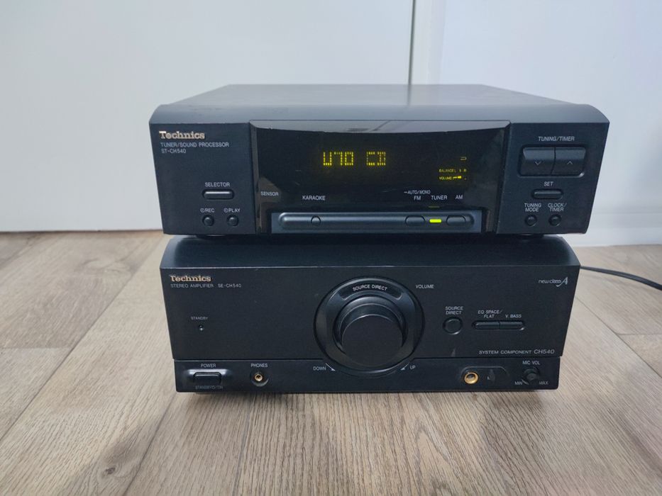 Mini sistem Technics amplificator SE CH 540 si tuner sound procesor