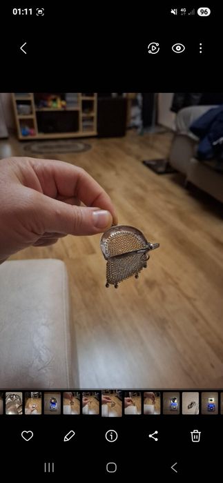 Portofel argint.Are13gr.