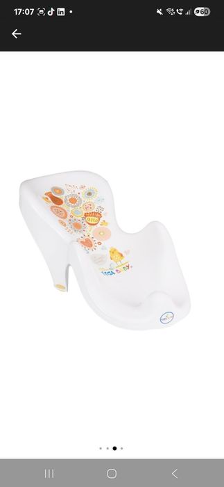 Set Cadita Folk 102cm cu Suport metalic si Suport Anatomic Alb