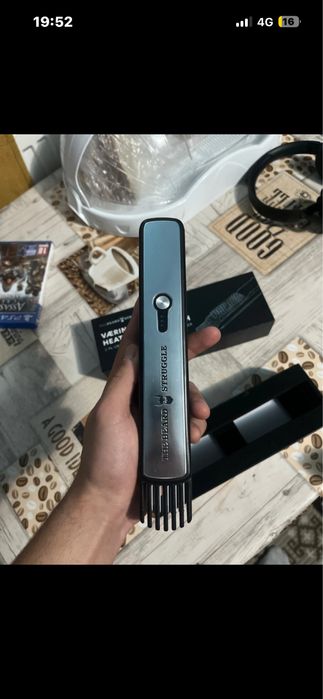 the beard struggle heated brush