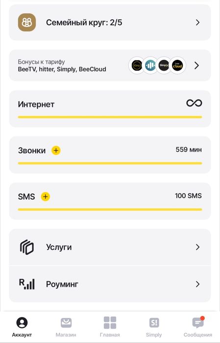 Белайн Семейный тариф