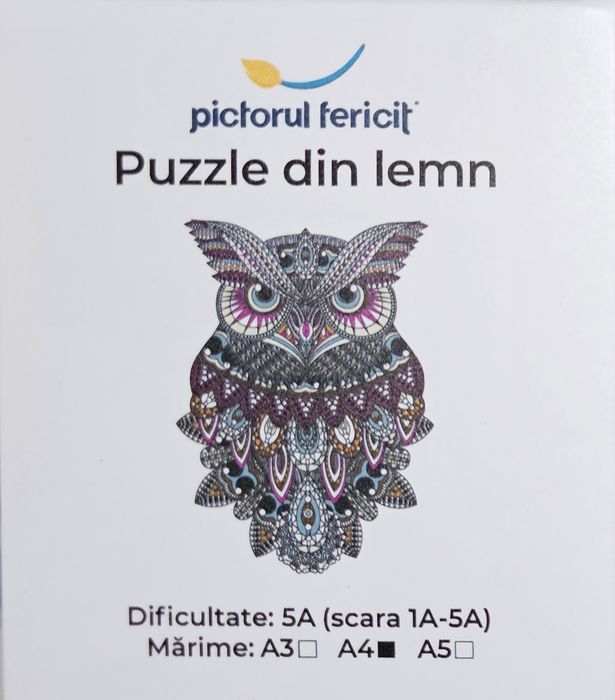 5  seturi Puzzle din lemn, Tigru, Leu, Zodiac, Bufnita
