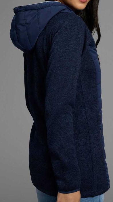 Polarino Jachetă DAMA glugă matlasată geaca hibrid primăvară/toamnă