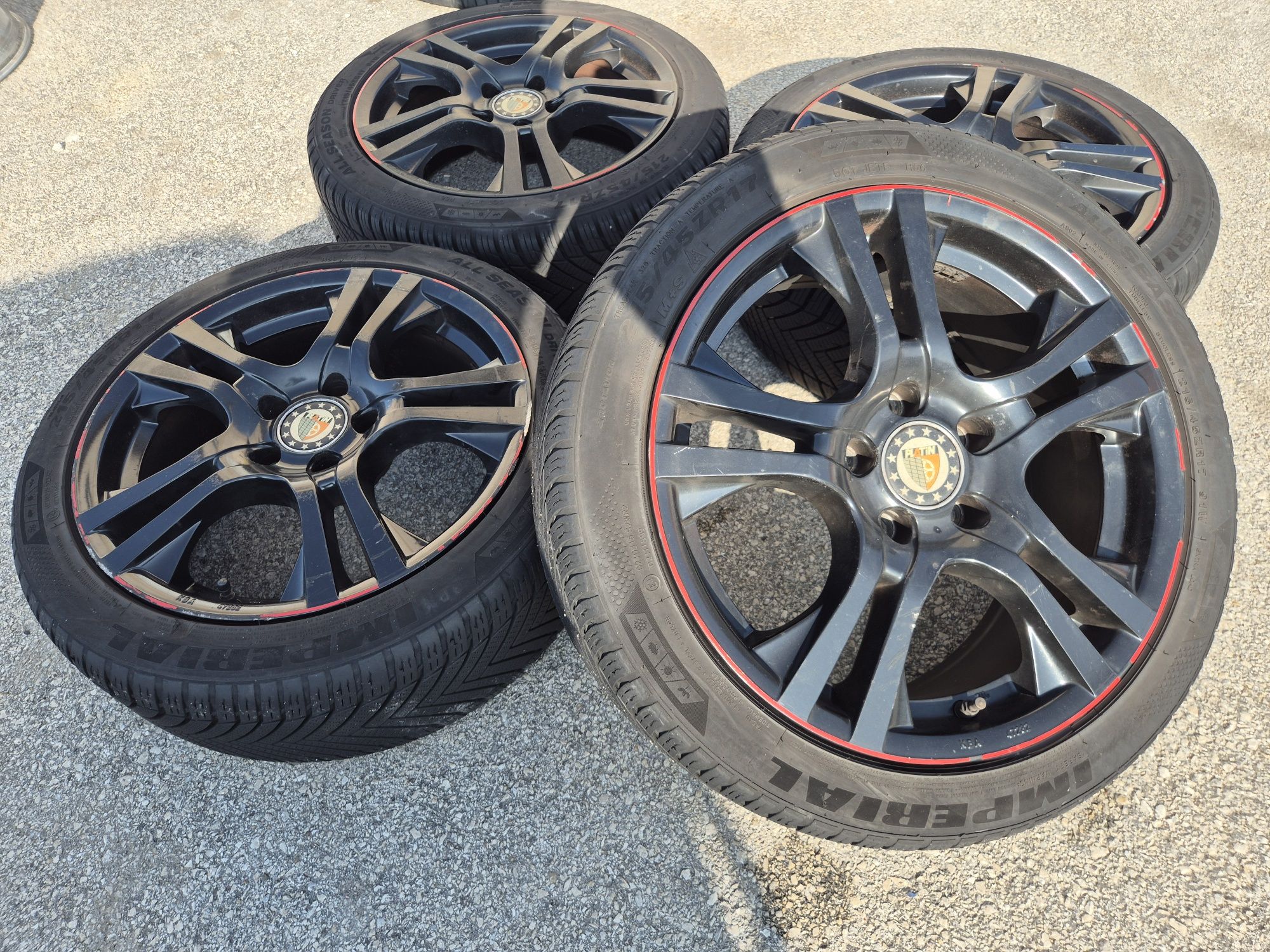 5х112/17 с гуми Шкода Мерцедес Ауди Фолксваген Сеат 5x112/17 VW Audi
