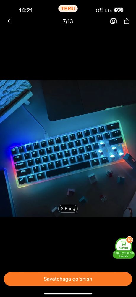Mexanik Klaviatura | E-YOSOO | 61 keyboard | Механическая клавиатура