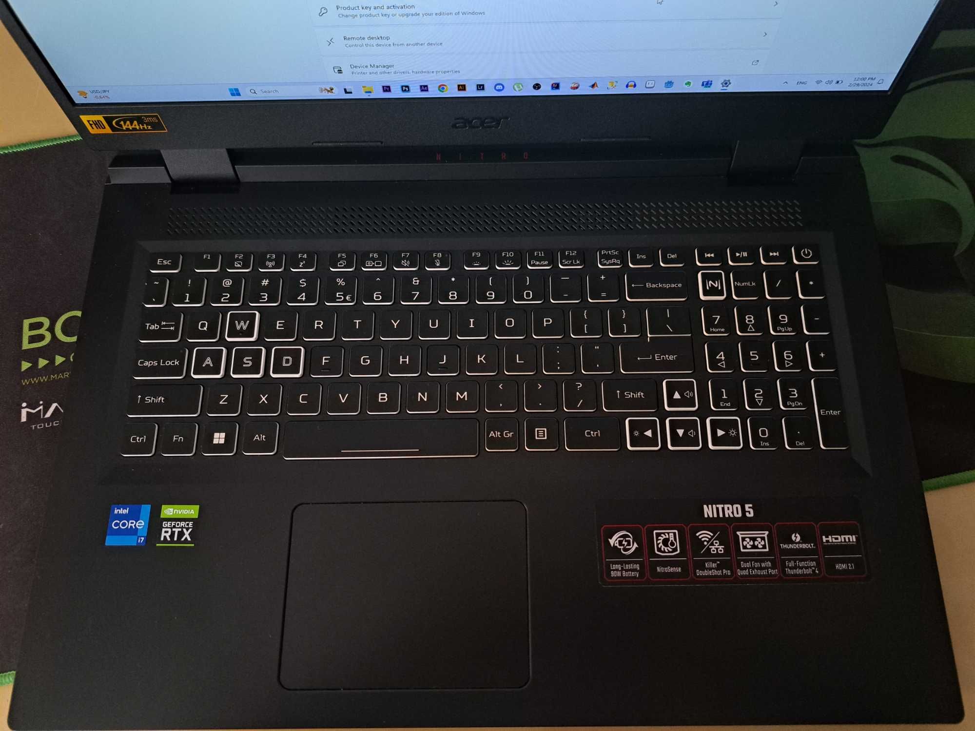 Laptop Gaming Acer Nitro 5 Intel® Core™ i7 RTX™ 3070 144Hz 1TB