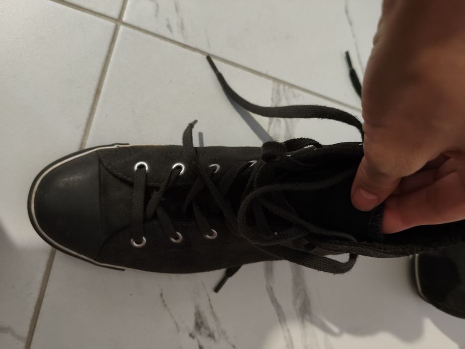 Converse ghete îmblănite,piele întoarsă, 41