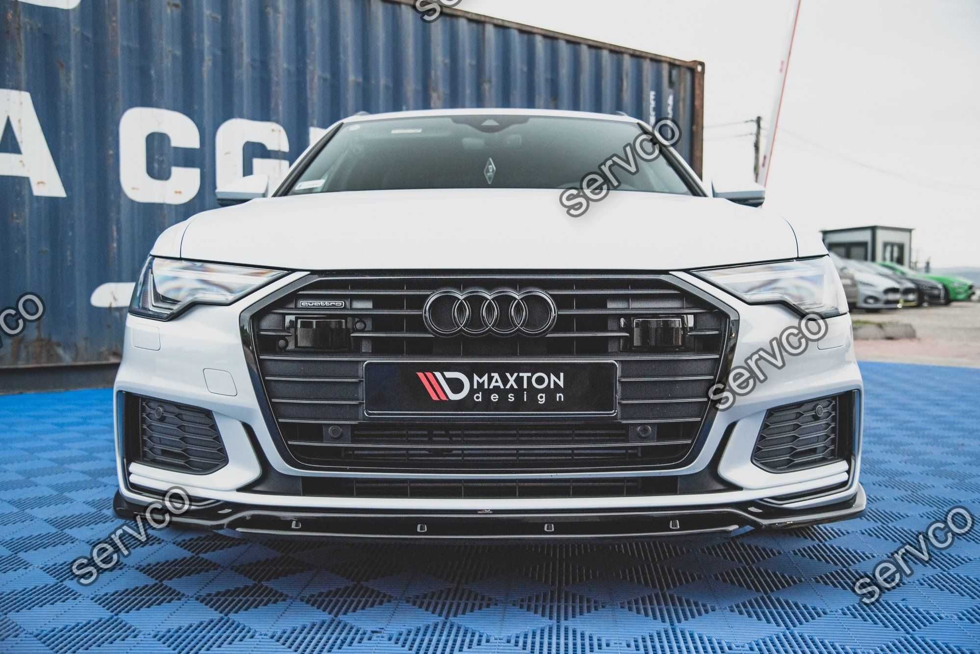 Prelungire bara fata Audi A6 S6 C8 S-Line 2019- v6 - Maxton Design