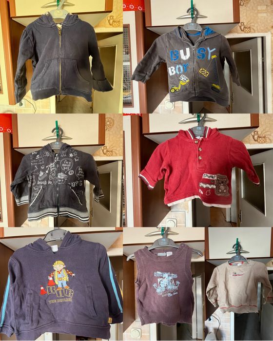 Продавам комплект детски връхни дрехи за момче (1–3 години / 80–98 см)