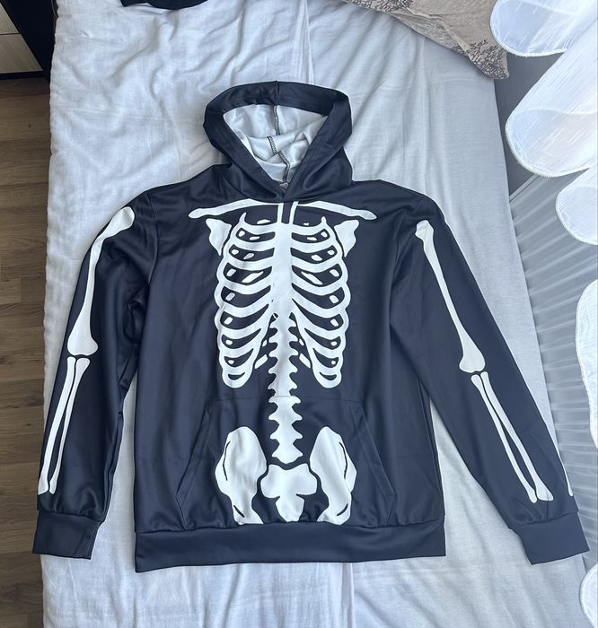 Суетшърт горнище с мотив скелет