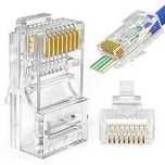 Mufa UTP CAT5E RJ45 Pass Trough ( set 100 buc )