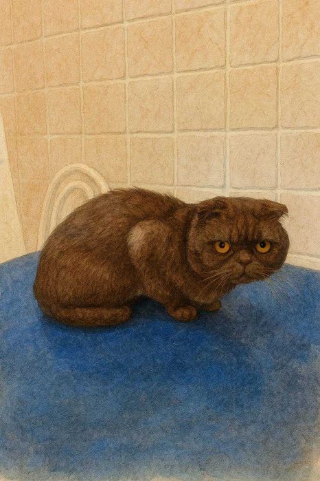 Отдам кота скоттиш фолда шоколадного окраса в добрые руки
