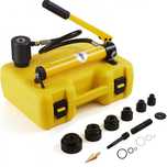 Set Puncție Hidraulică 10T, Tăietor Găuri 13-50mm, 6 Buc.