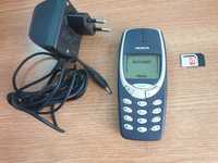 Telefon Nokia 3310 taste butoane necodat seniori LCD verde si panoplie
