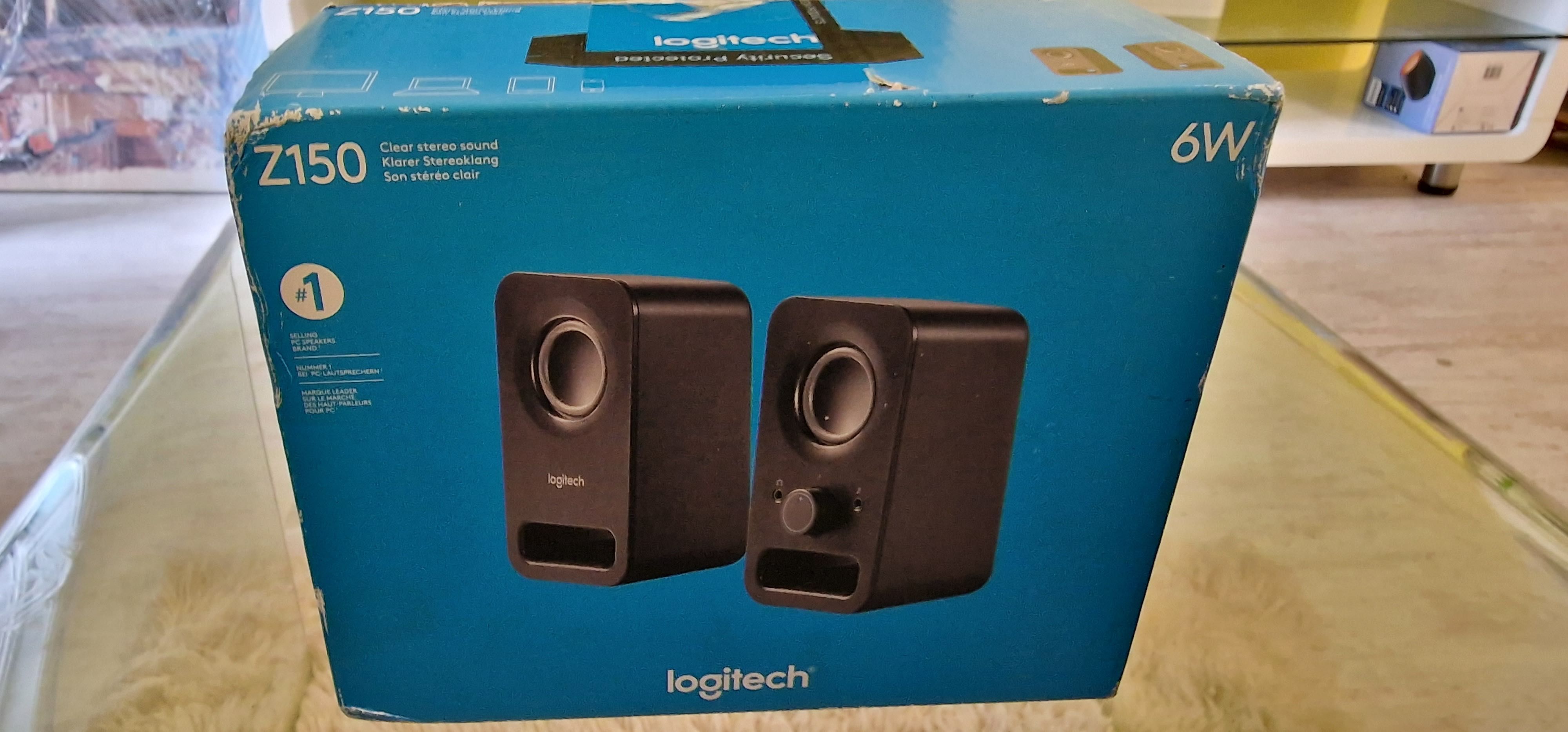 Тонколони за компютър на Logitech 6W Z150 чисто нови неотваряни