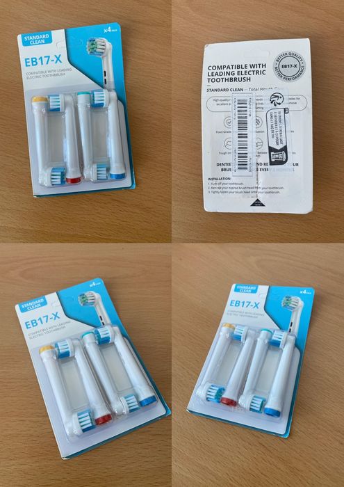 Capete periuță electrică EB17-X, standard clean, set 4 bucăți
