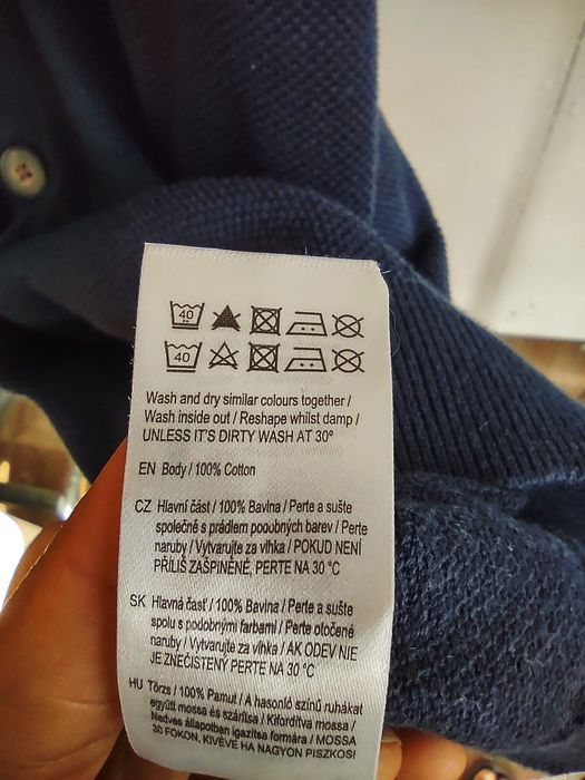 Cardigan Maneca Scurta Bumbac Tricou  Bleu Barbați XL