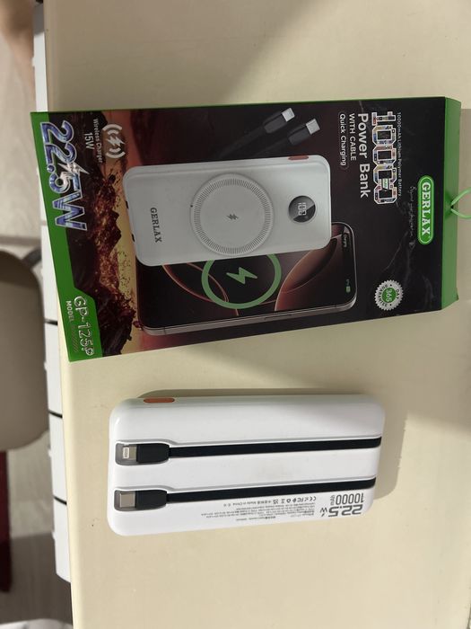 Продам новую беспроводную зарядку Gerlax GP125P (PowerBank 25W)