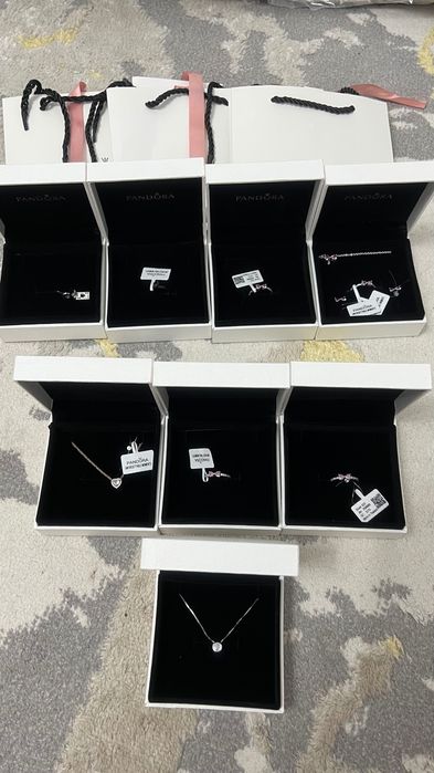 Серебро 925 Пандора новые наборы серьги кольца