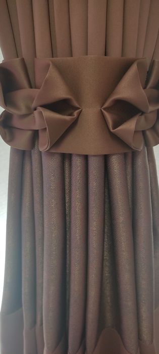 Завеси от качествен блекаут декориран с жакард,пясочен цвят