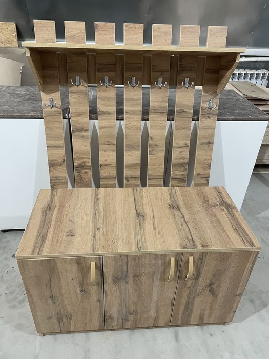 Вешалка с тумбой цвет ватан