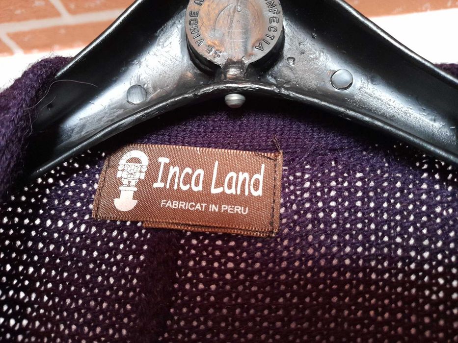 Ruana din fibră naturală de lână de alpaca
